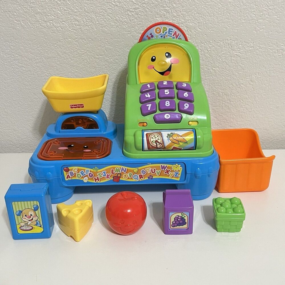 Fisher Price Laugh & Learn Magic Scan Market Store Play Set Register Toy WORKS